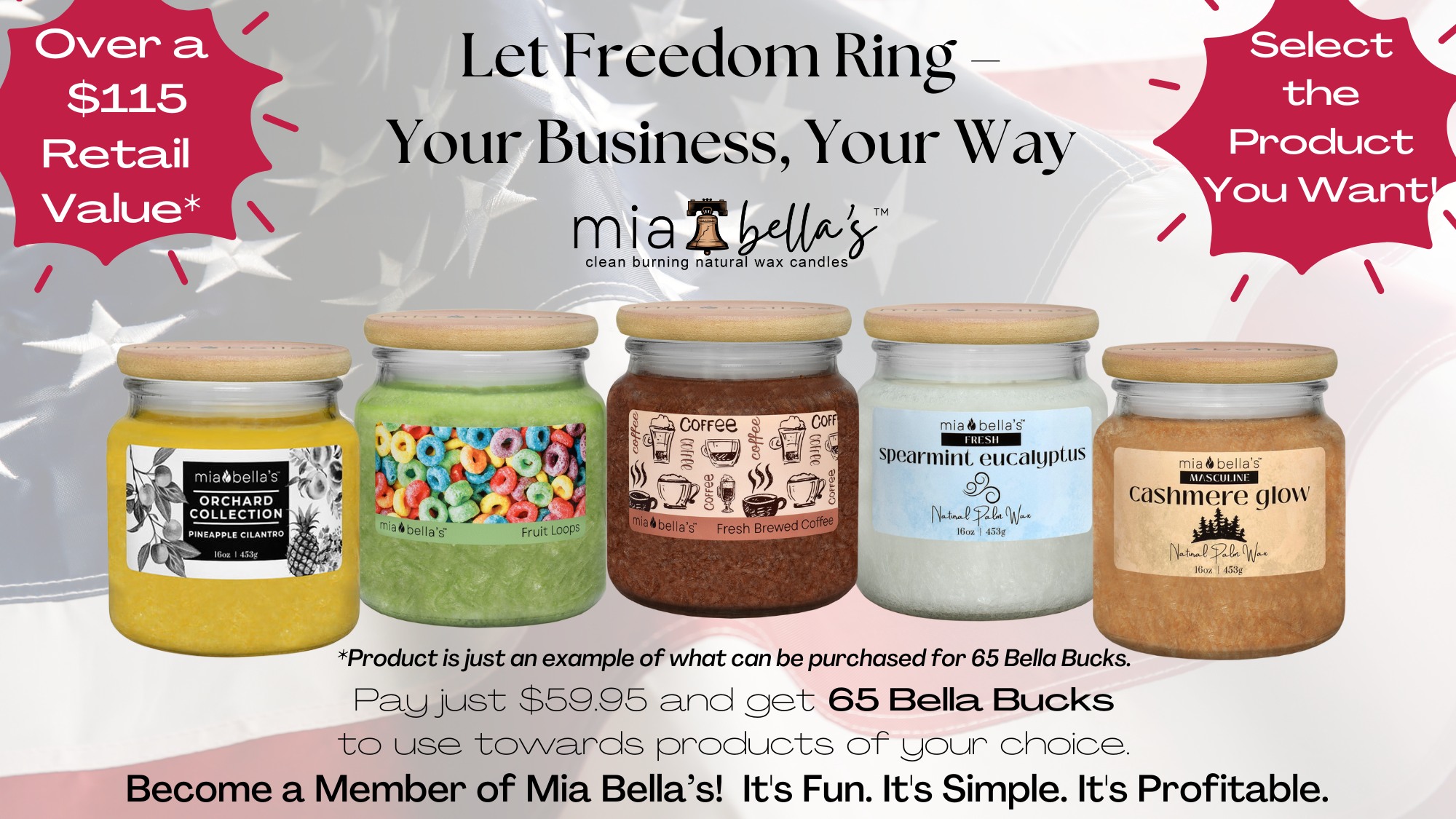 65 Bella Bucks Enrollment Package Option