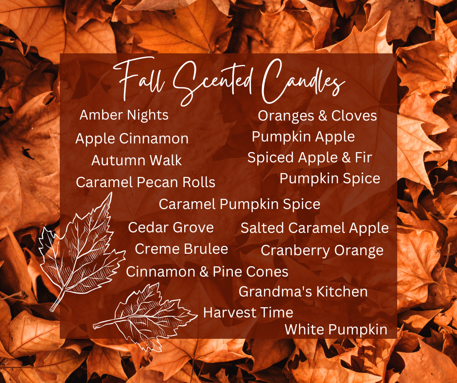 Fall Candles Scent List