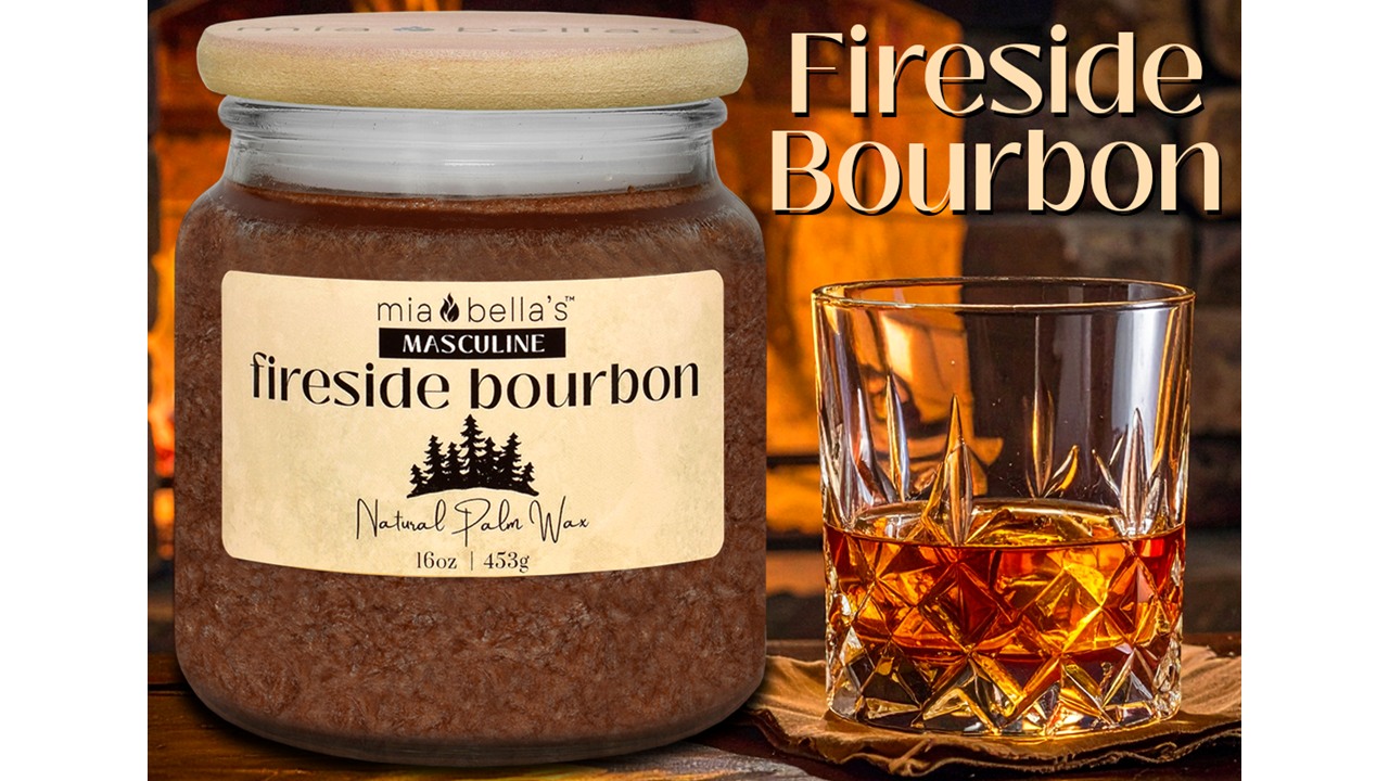 Mia Bella's Candle - Fireside Bourbon