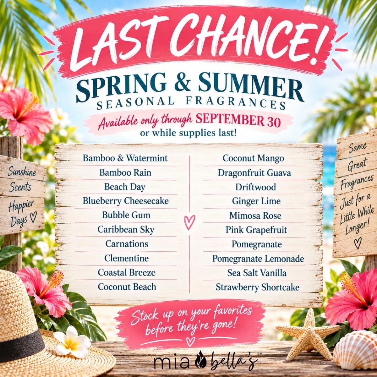 Summer Candle Scents