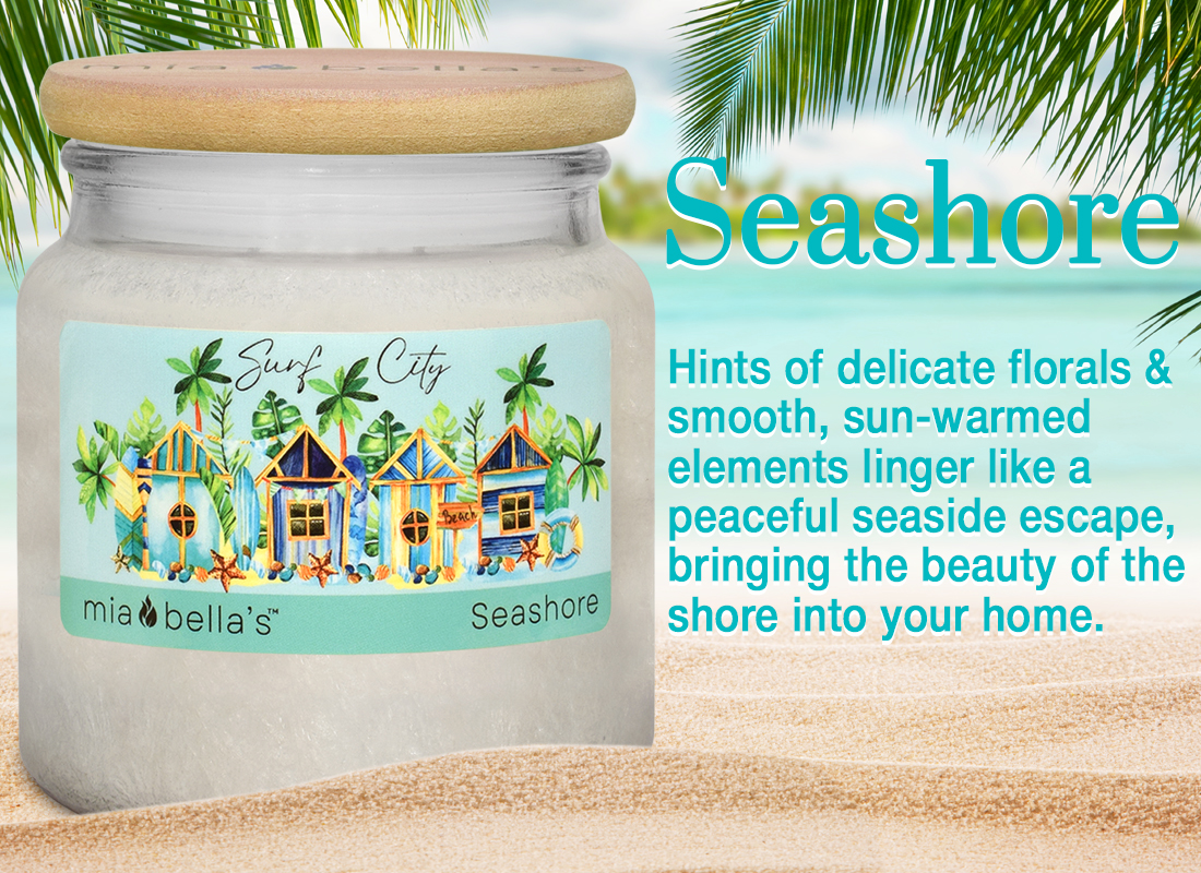 Mia Bella's Candle - Seashore Fragrance