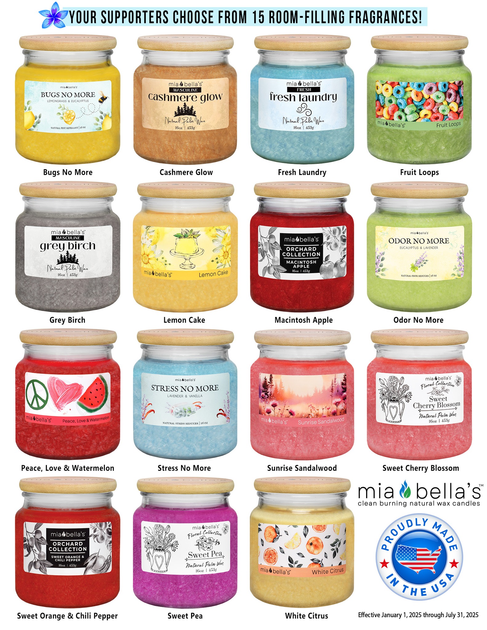 2026 Spring Summer Candle Fundraising Fragrances